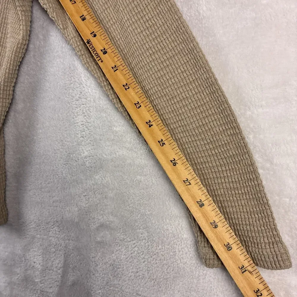 Seager Henley Shirt Mens S Brown Sawpit Waffle Knit Thermal Western Workwear